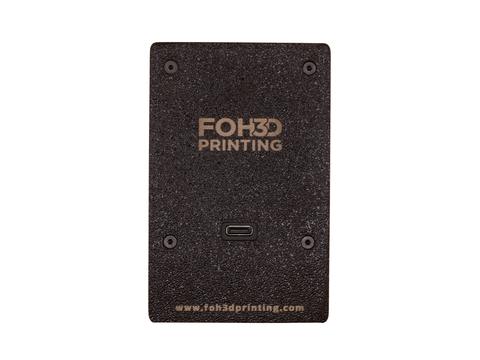 Back of the case showing the USB-C charging port cutout